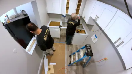 Lofty Built carpenter kitchen installation