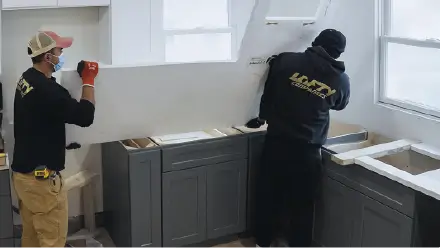 Lofty Built stone countertop installation