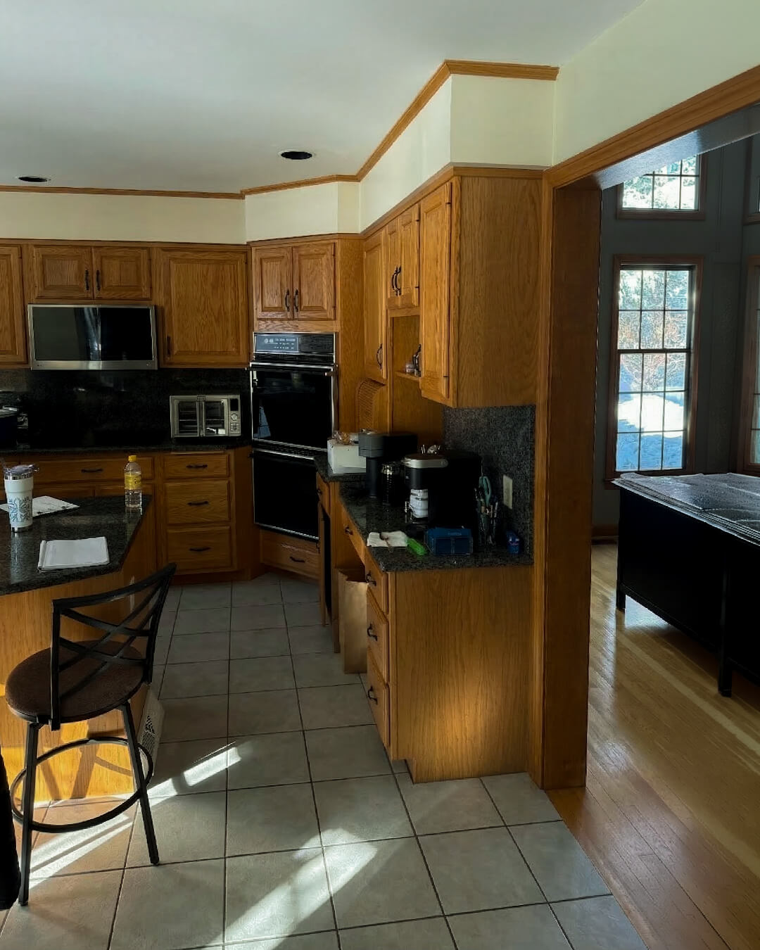 Before — Open-Concept Kitchen | North Scituate, RI