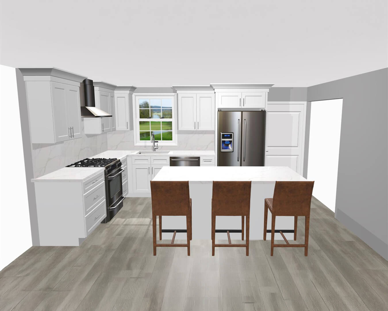 Design — Kitchen & Hardwood Floor Renovation | Auburn, MA