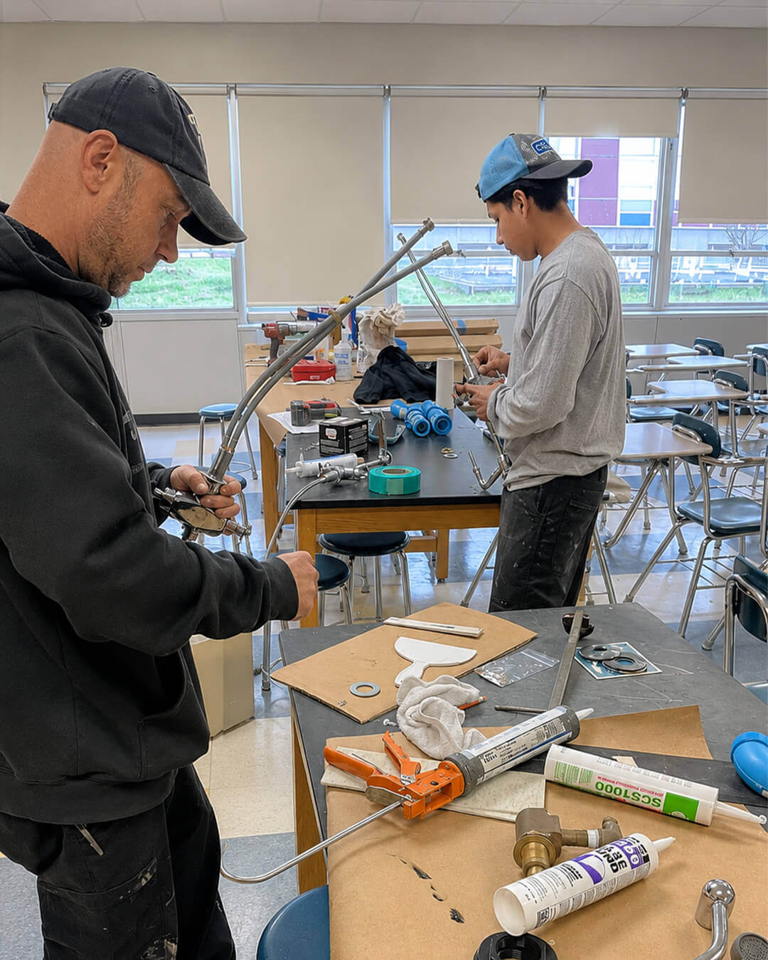 Build — School Cabinetry & Countertop Restoration | Dedham, MA
