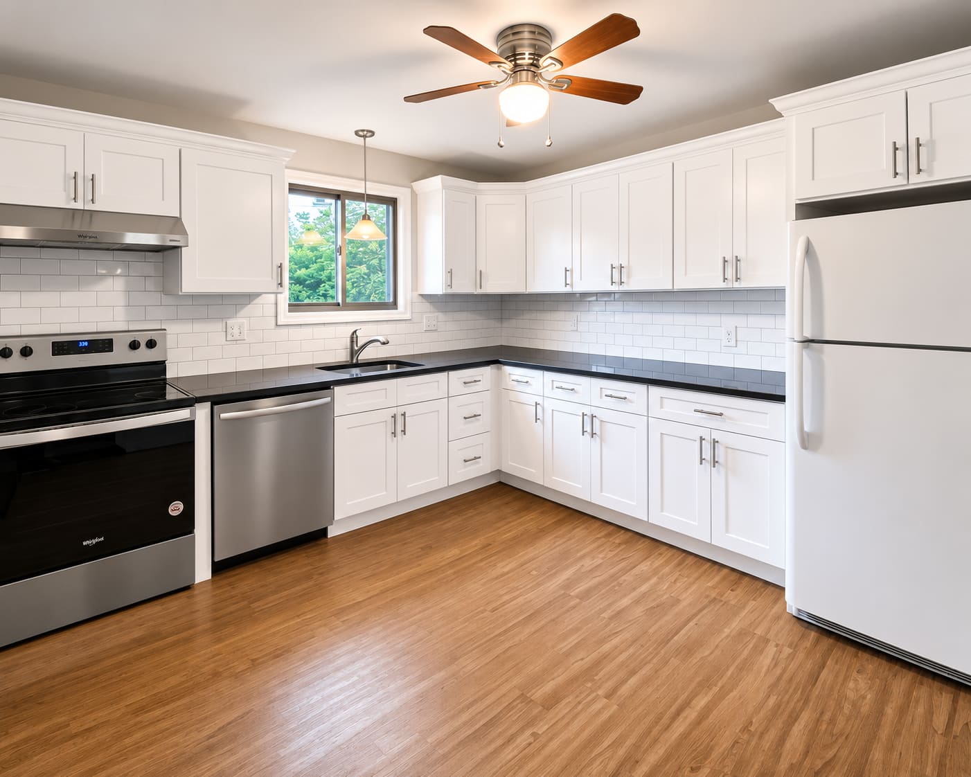 Kitchen Renovation with White Mosaic Tile | Lincoln, RI