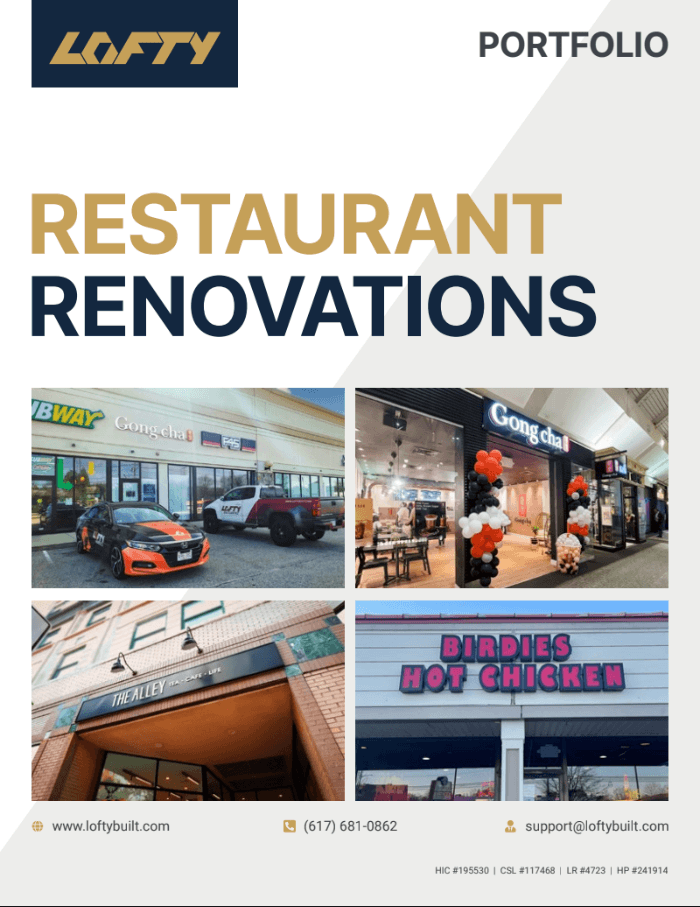 Lofty Portfolio - Restaurant