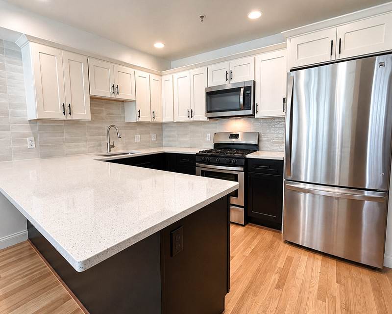 $10K Kitchen Refresh with Two-Tone Shaker Cabinets | Roxbury, MA