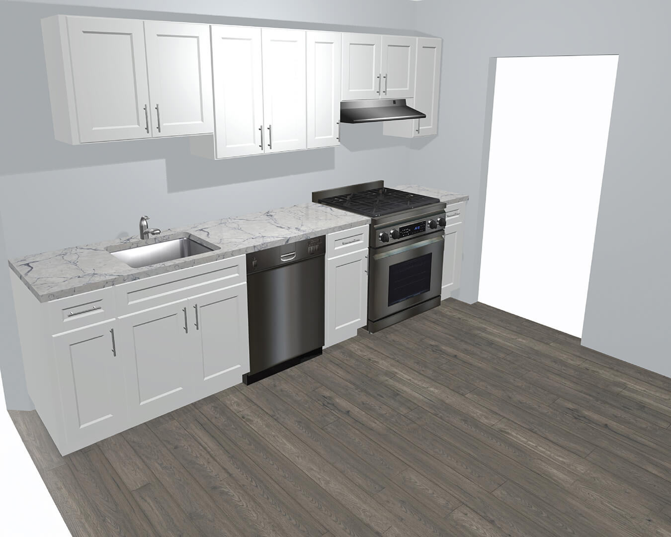 Design — Kitchen Renovation with Valle Nevado Granite Countertops | Canton, MA