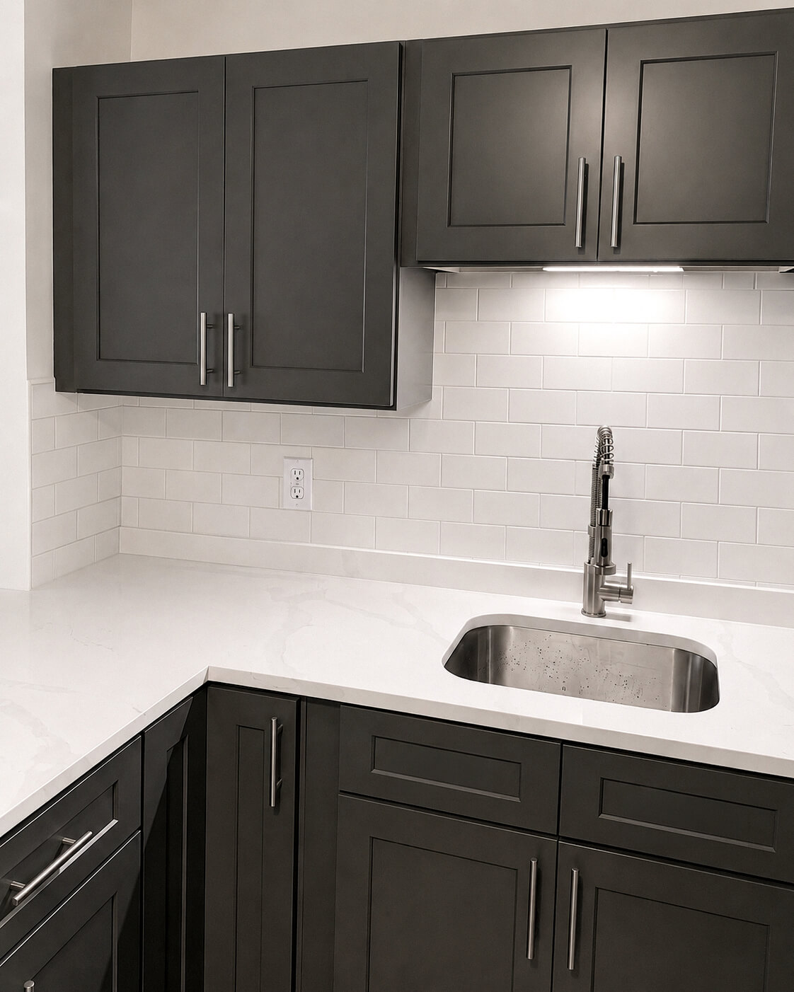 Finish — Kitchen & Two-Bath Renovation | Medford, MA