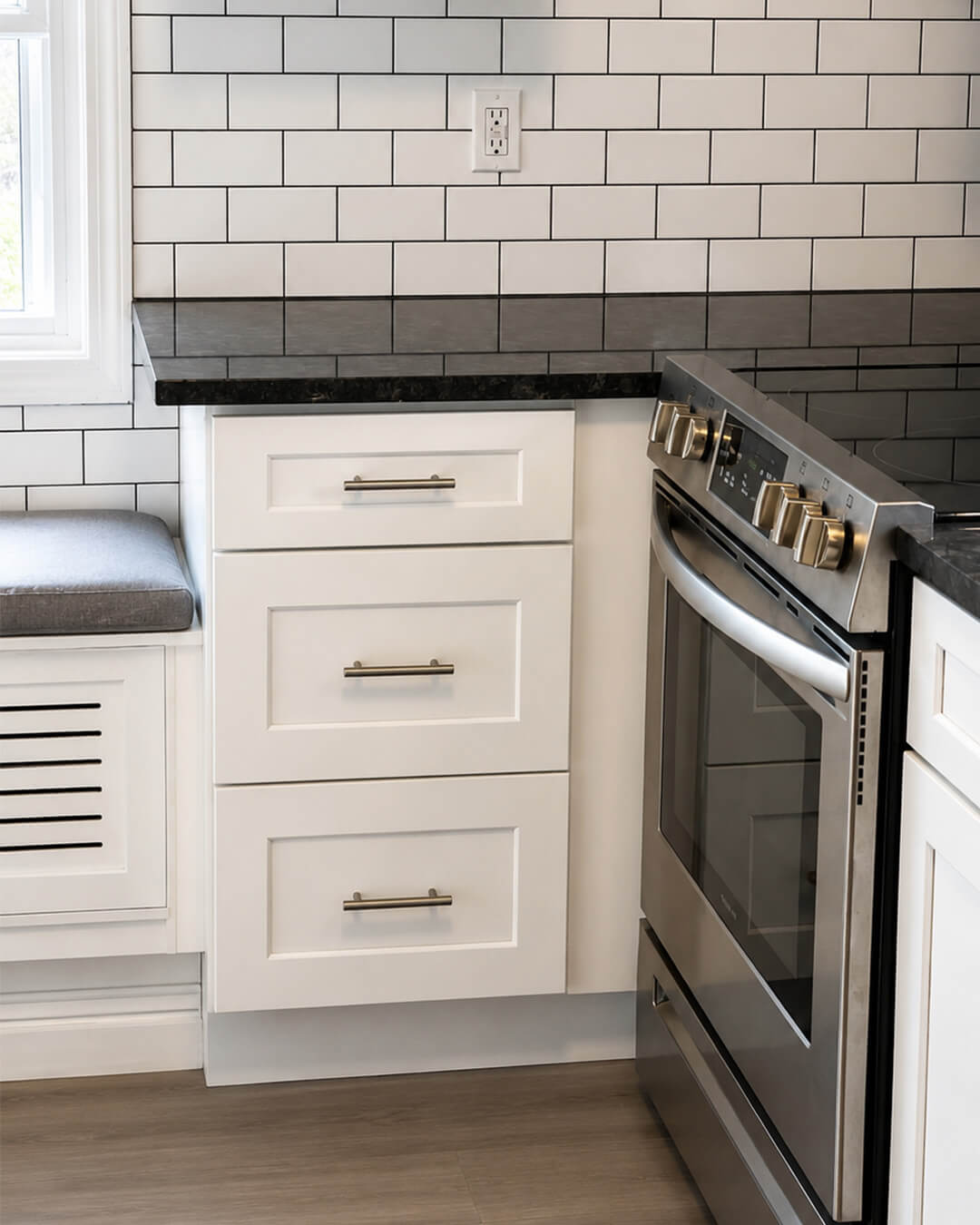 Finish — $10K Kitchen Refresh with Steel Grey Granite | Attleboro, MA