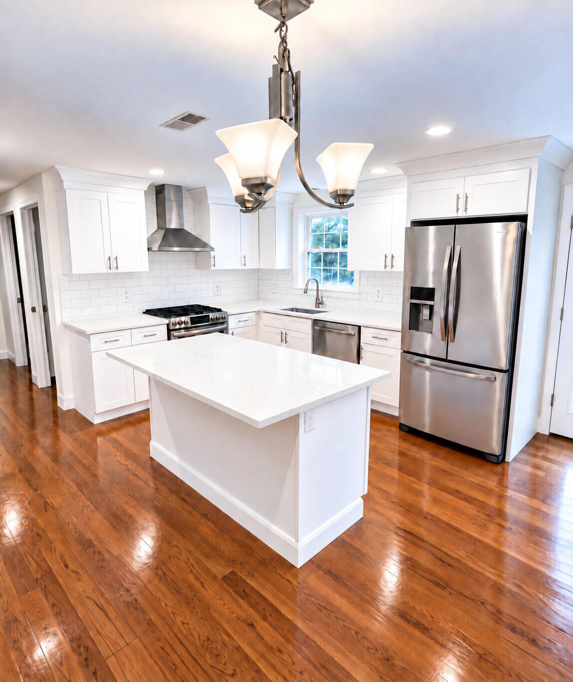 Finish — Kitchen & Hardwood Floor Renovation | Auburn, MA