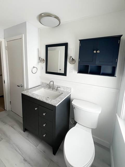 Finish — Basement Bathroom Renovation | Brockton, MA