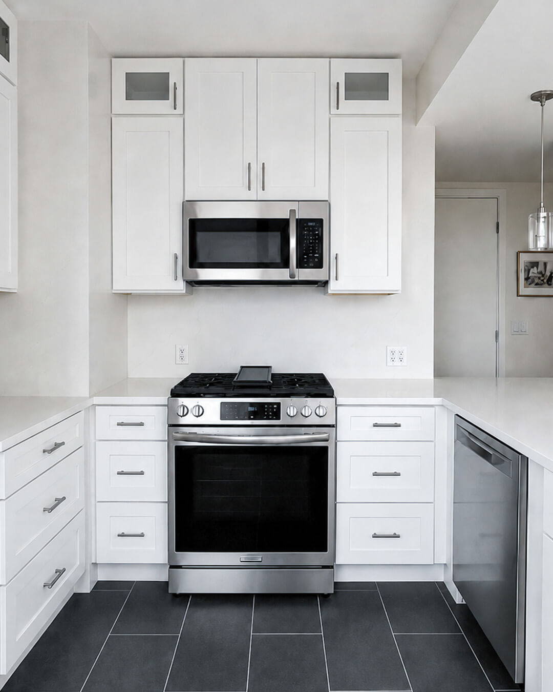 Finish — Open-Concept Kitchen Renovation with Peninsula Seating | Boston, MA