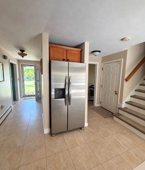 Before — $10K Kitchen Refresh with Calacatta Idillio Quartz | North Attleboro, MA