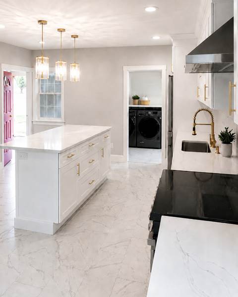 Finish — Kitchen Renovation with Layout Modification | Brockton, MA