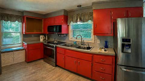 Before — $10K Kitchen Refresh with Steel Grey Granite | Attleboro, MA