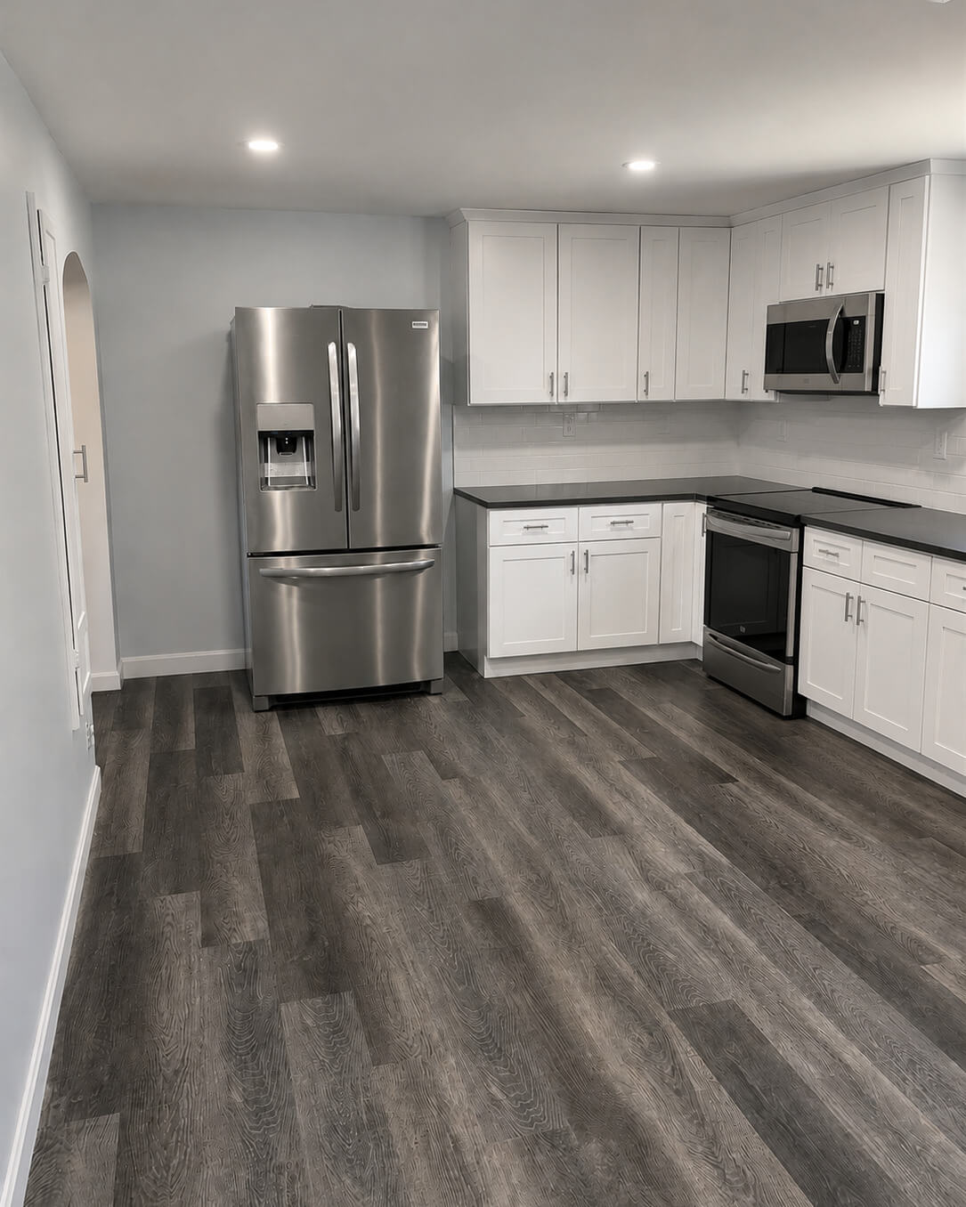 Finish — Kitchen Renovation with White Shaker Cabinets | Milford, MA