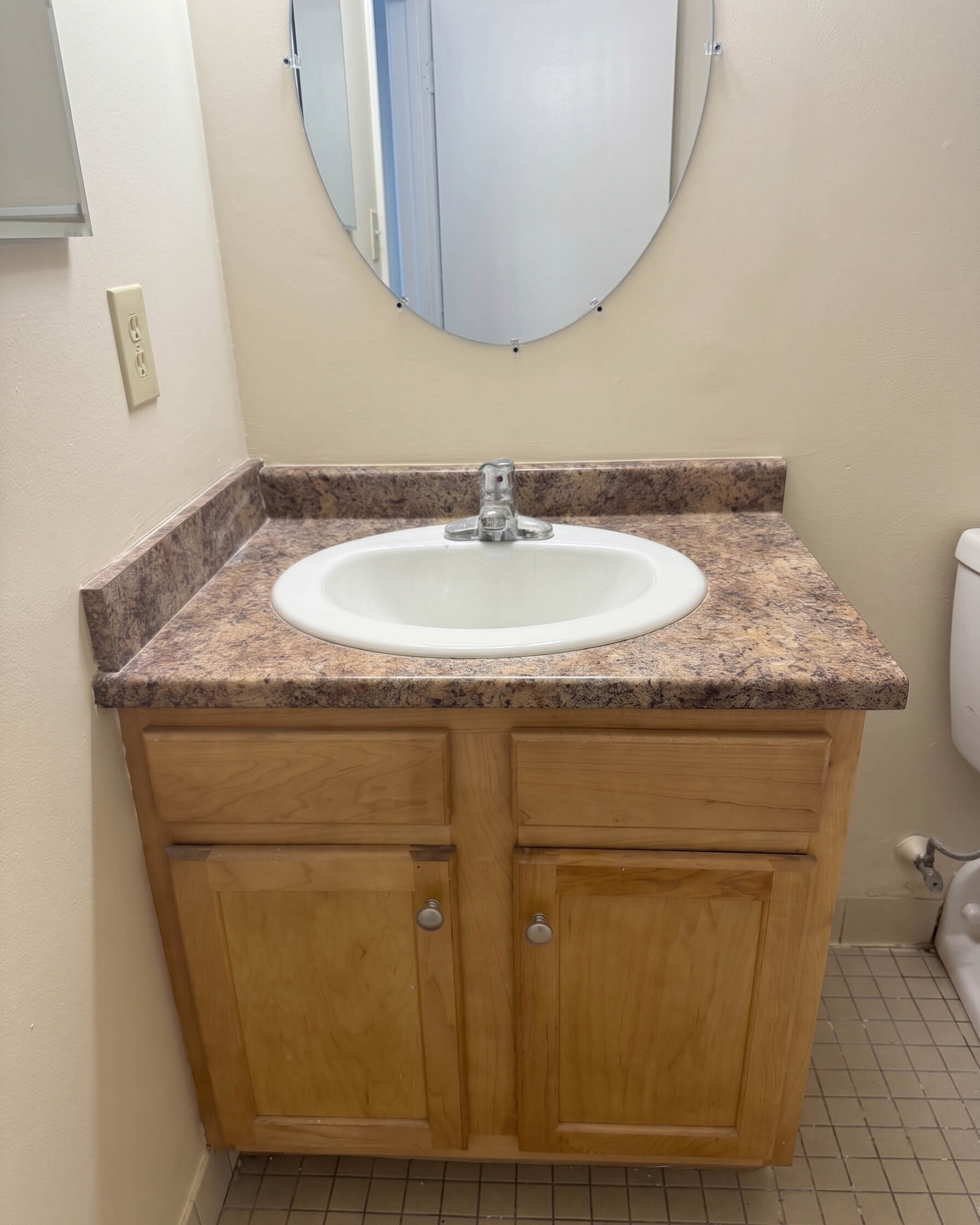Before — Kitchen Renovation with Caledonia Granite Countertops | Lawrence, MA