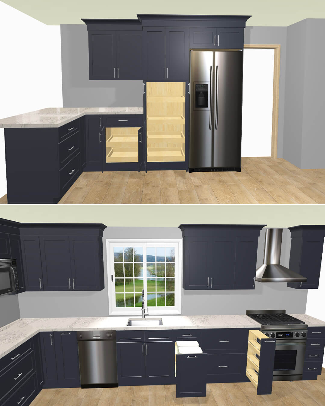 Design — Kitchen Renovation with Peninsula Seating | Westwood, MA