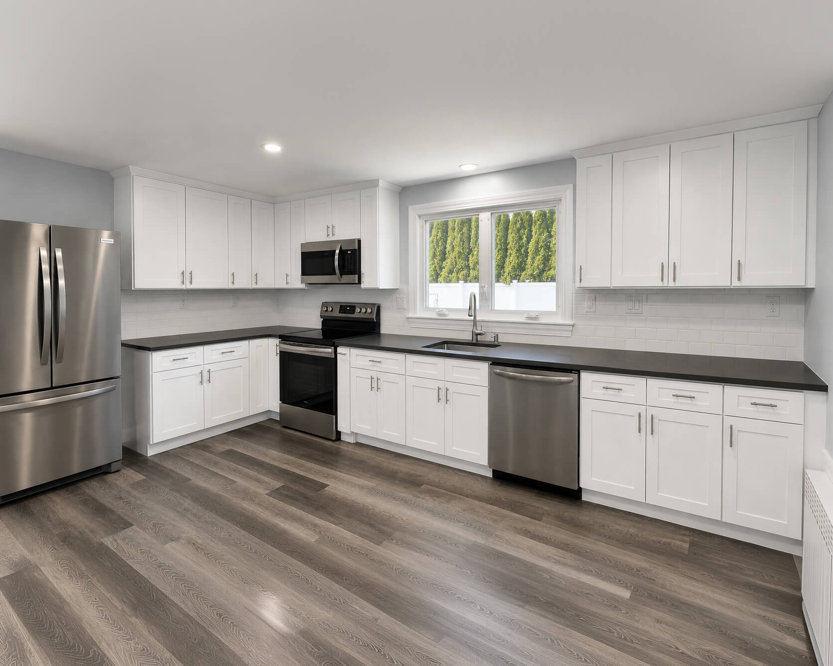 Kitchen Renovation with White Shaker Cabinets | Milford, MA