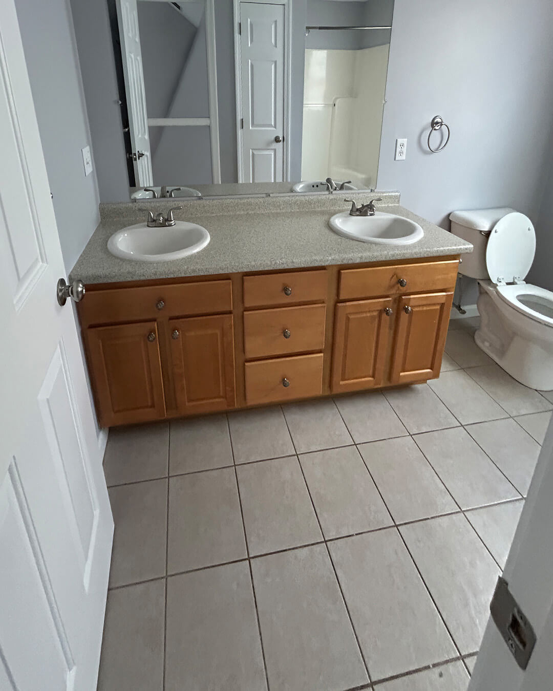 Before — Open-Concept Kitchen & Bathroom Refresh | Methuen, MA