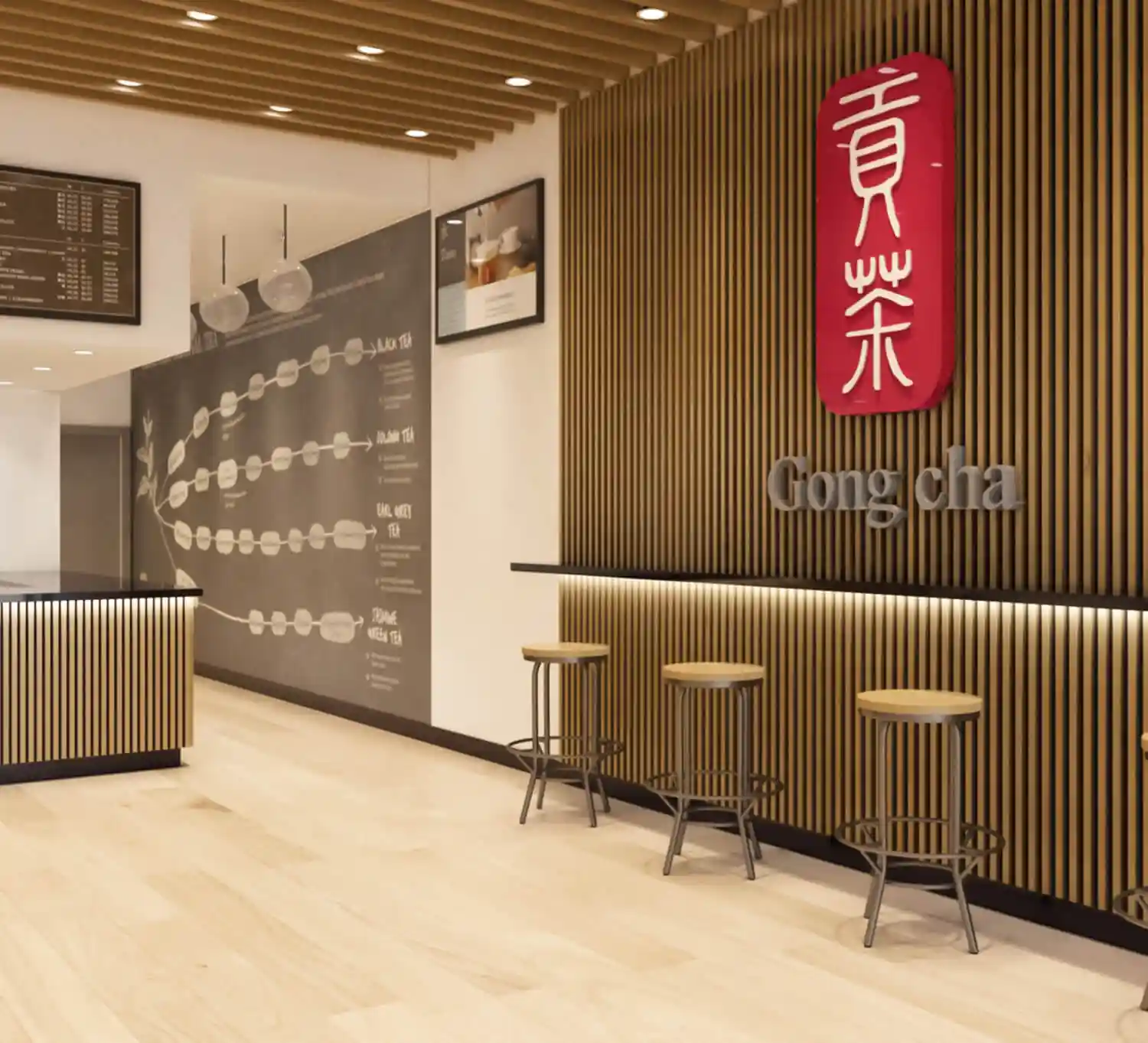 Design — Bubble Tea Shop Commercial Build-Out - Cranston, RI 