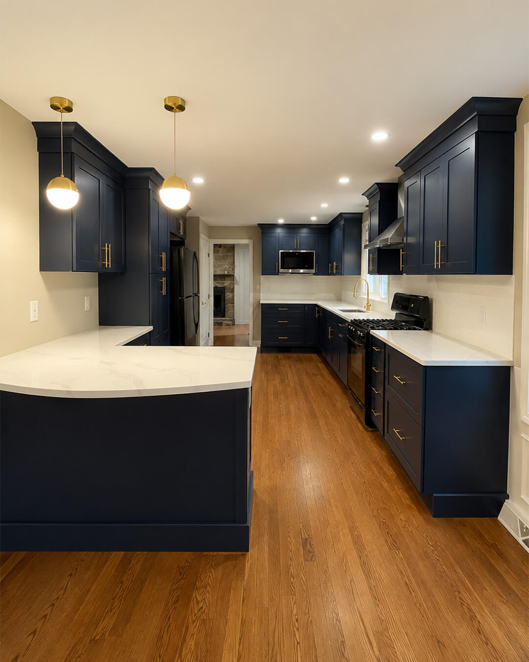 Kitchen Renovation with Peninsula Seating | Westwood, MA