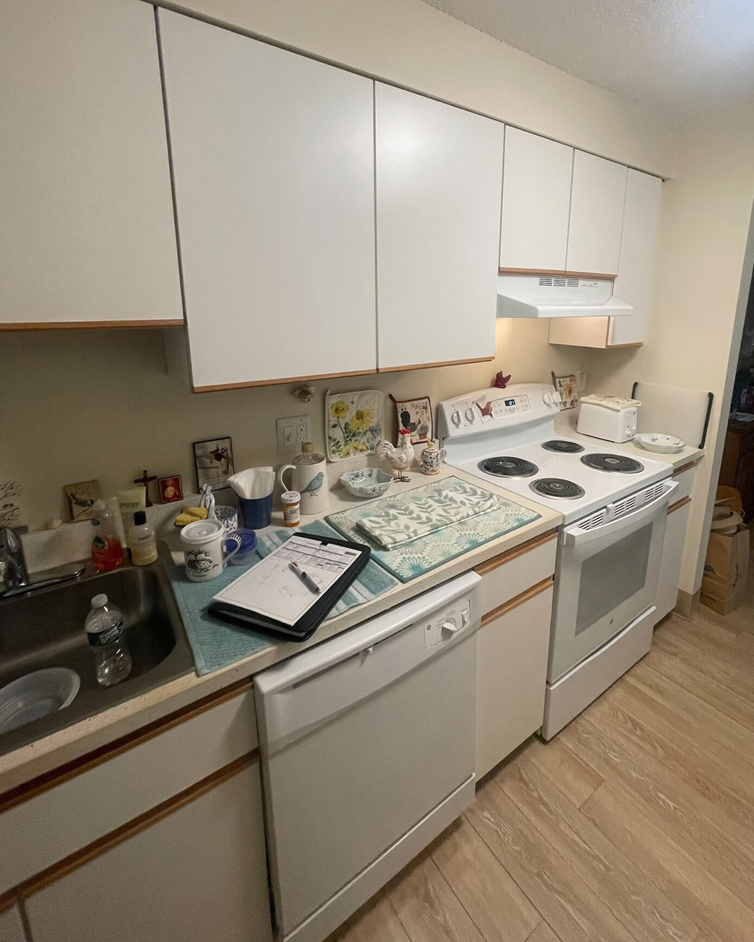 Before — Kitchen Renovation with Valle Nevado Granite Countertops | Canton, MA