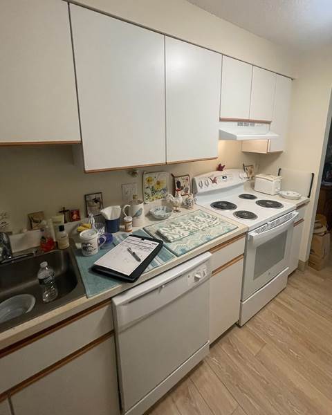 Before — Kitchen Renovation with Valle Nevado Granite Countertops | Canton, MA