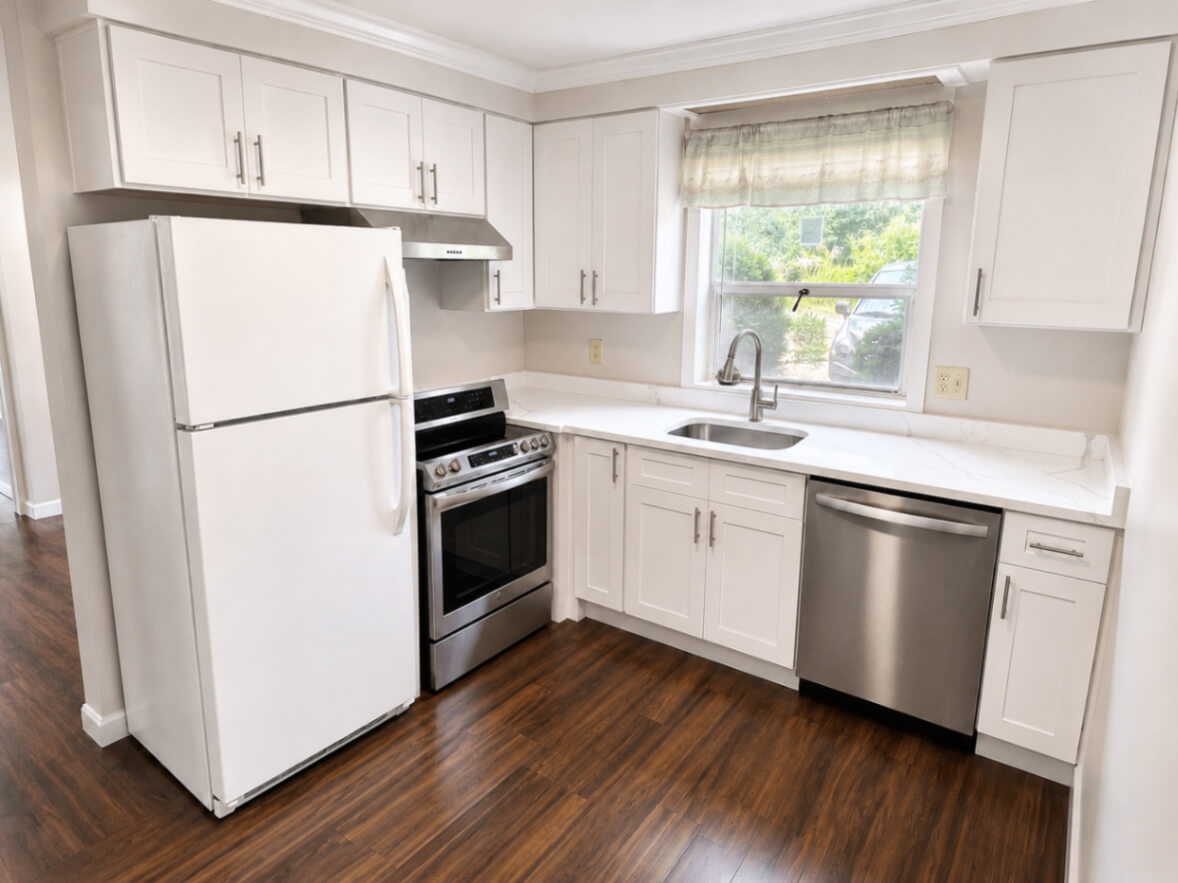 Kitchen Renovation with Shaker Cabinets | Lincoln, RI