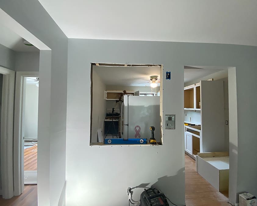 Build — Kitchen Renovation with White Mosaic Tile | Lincoln, RI