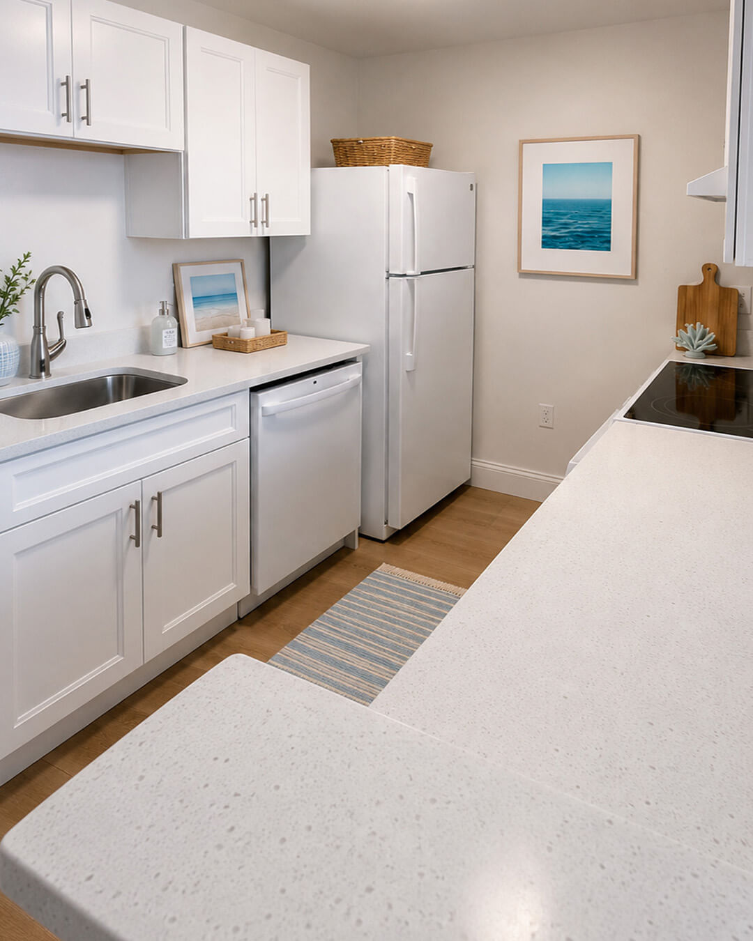 Finish — $10K Kitchen & Vanity Cabinet Refresh | Boston, MA