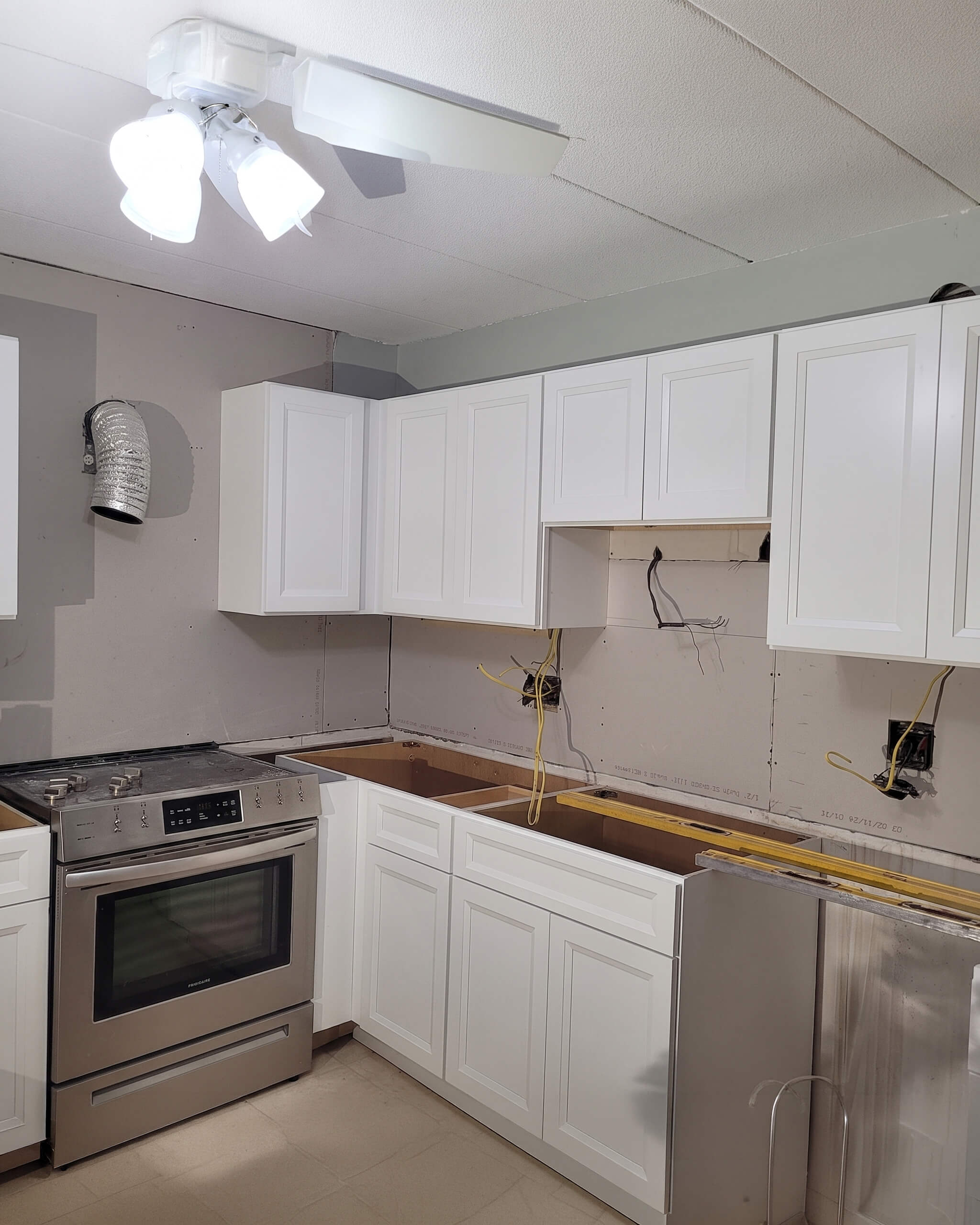 Build — Kitchen Renovation with White Oxford Cabinets | Shrewsbury, MA