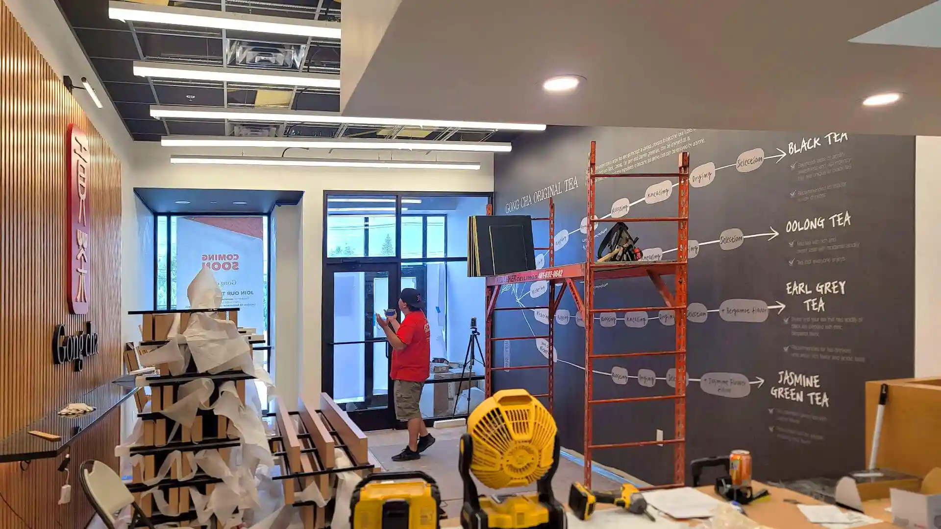 Build — Bubble Tea Shop Commercial Build-Out - Cranston, RI 