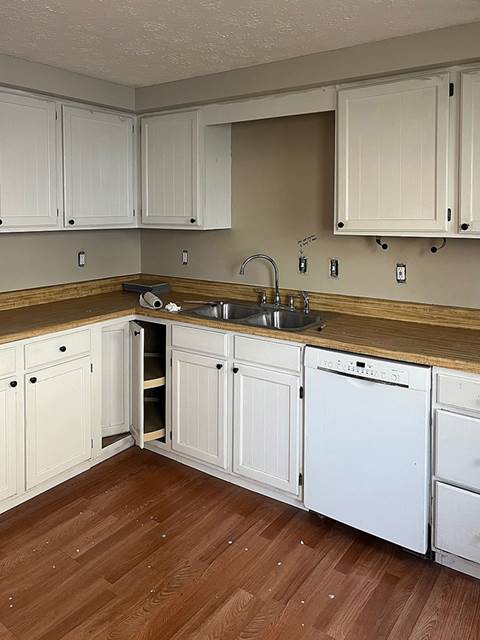 Before — Full Interior Kitchen & Flooring Renovation | Worcester, MA