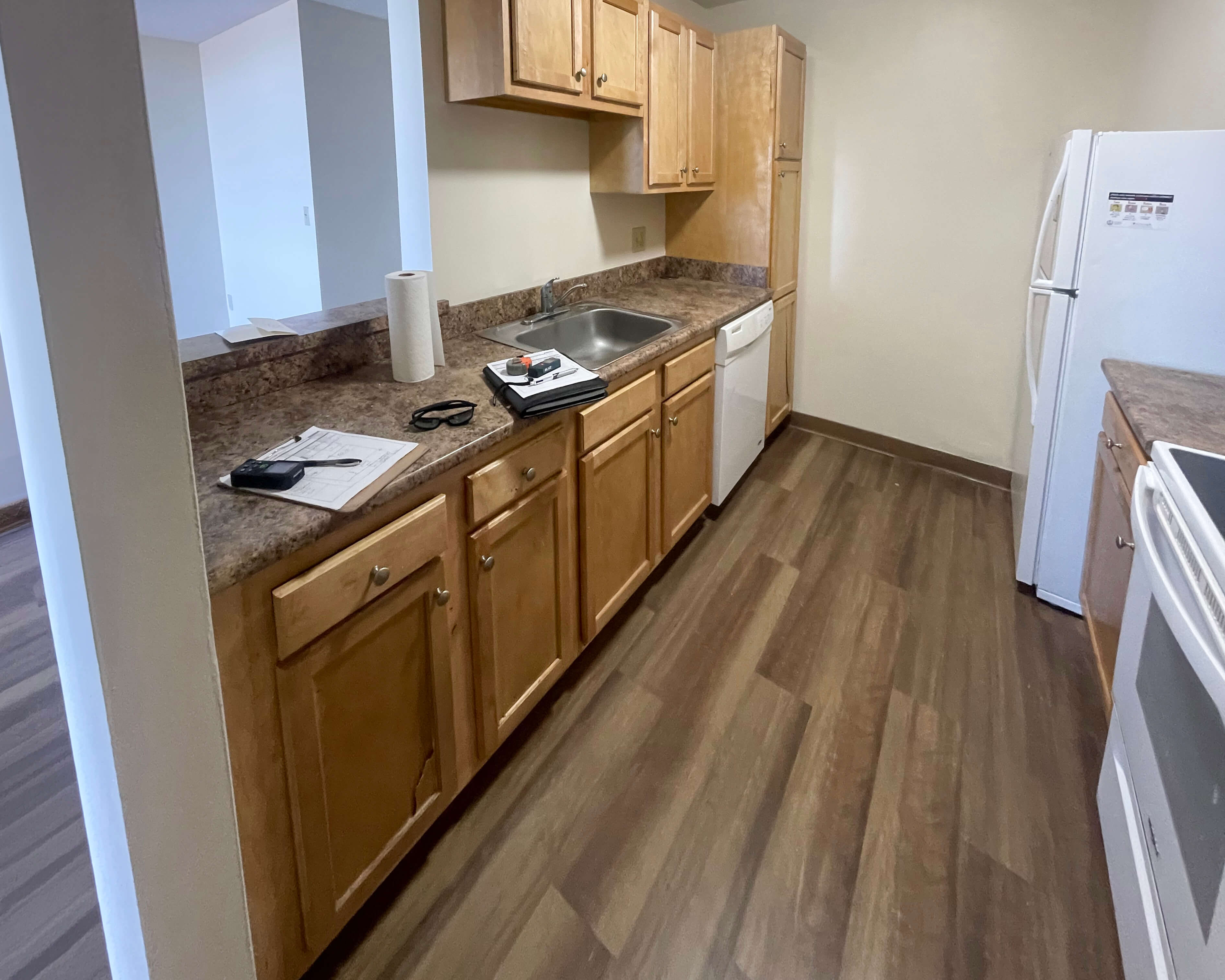 Before — Kitchen Renovation with Caledonia Granite Countertops | Lawrence, MA