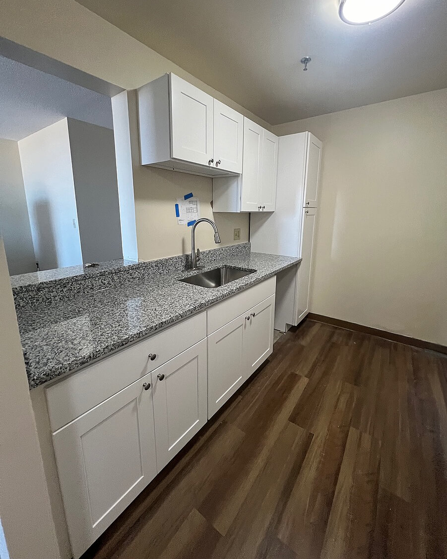 Build — Kitchen Renovation with Caledonia Granite Countertops | Lawrence, MA