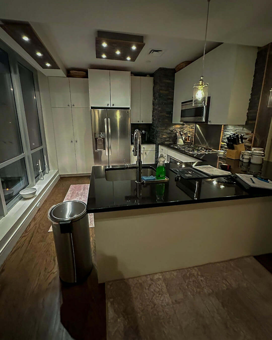 Before — Open-Concept Kitchen Renovation with Peninsula Seating | Boston, MA