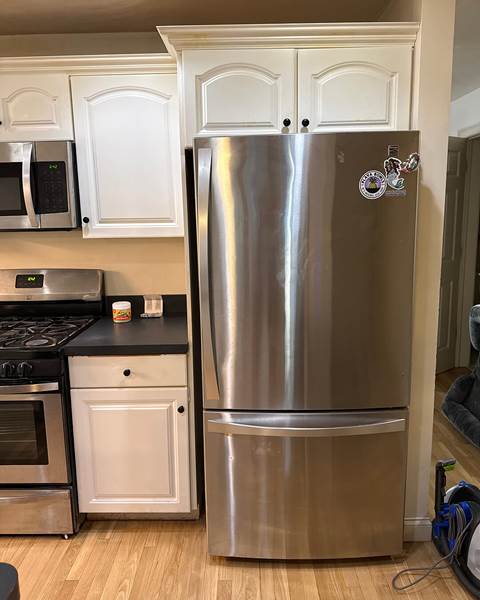 Before — $10K Kitchen Refresh with Two-Tone Shaker Cabinets