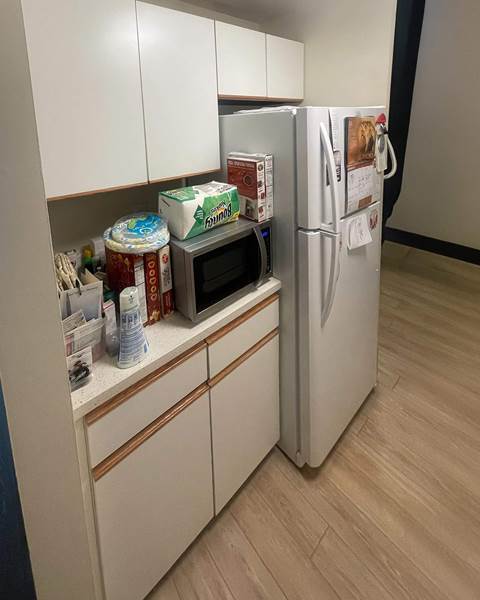Before — Kitchen Renovation with Valle Nevado Granite Countertops | Canton, MA