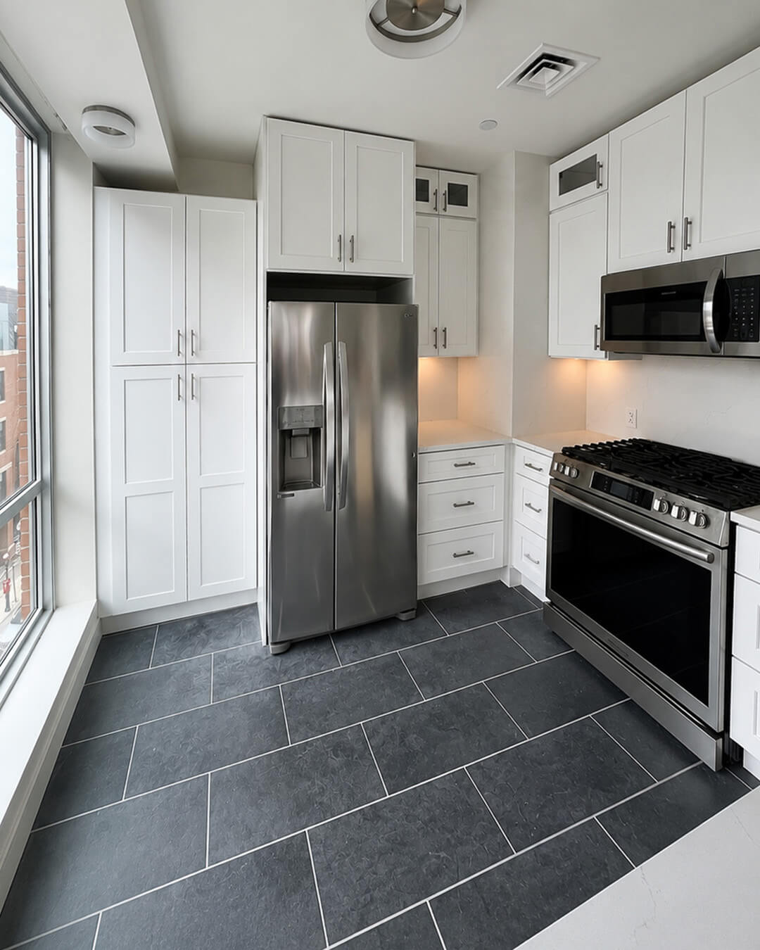 Finish — Open-Concept Kitchen Renovation with Peninsula Seating | Boston, MA