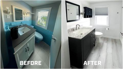 Finish — Basement Bathroom Renovation | Brockton, MA