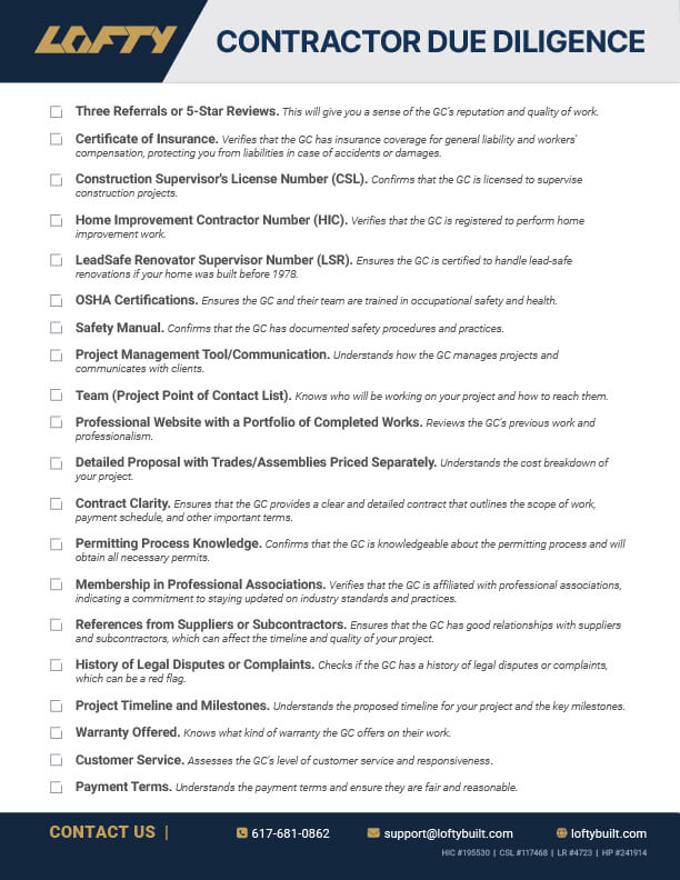 Contractor Due Diligence