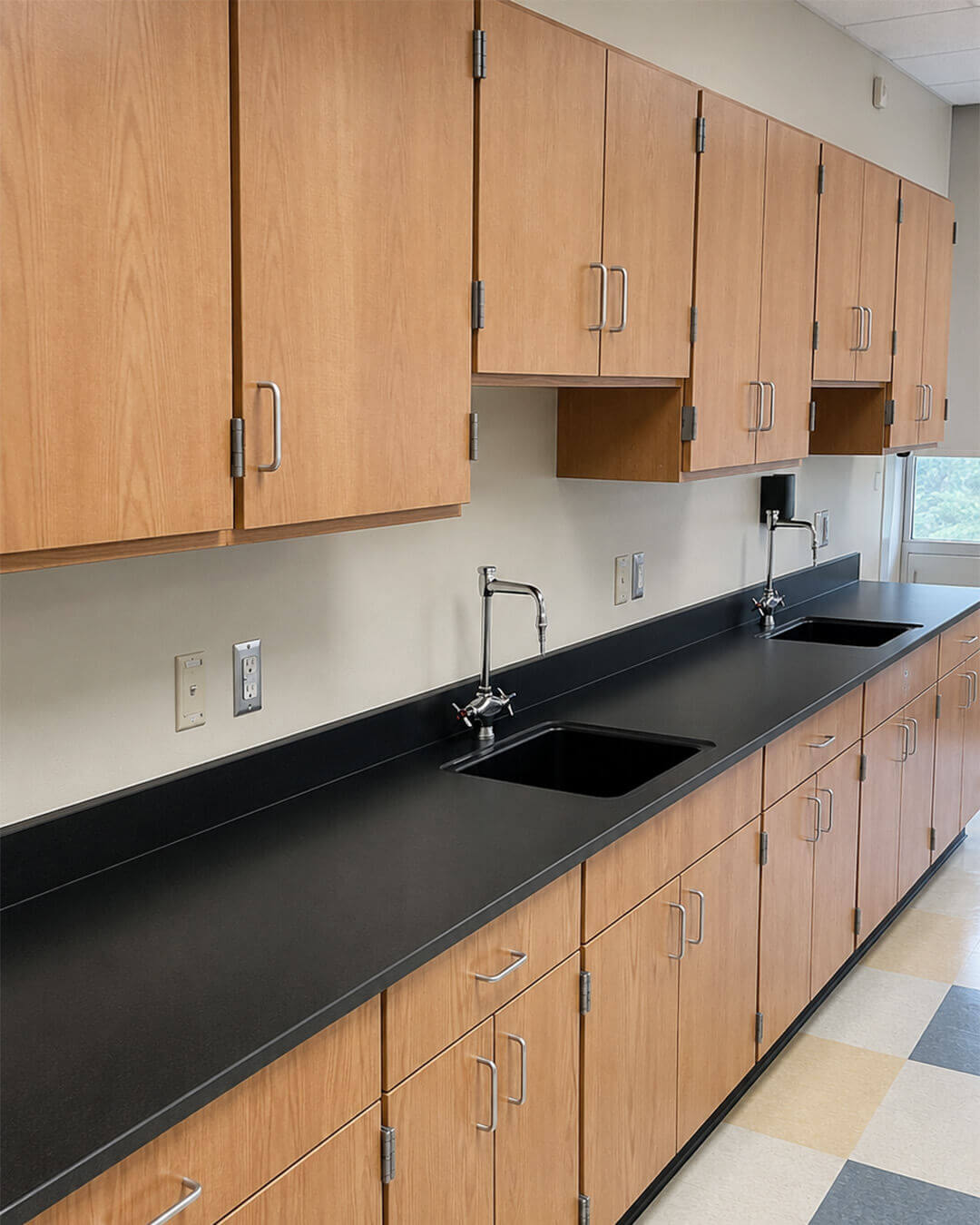 Finish — School Cabinetry & Countertop Restoration | Dedham, MA