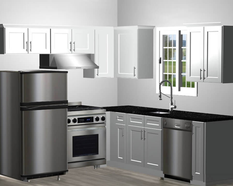 Design — Kitchen Renovation with Shaker Cabinets | Lincoln, RI