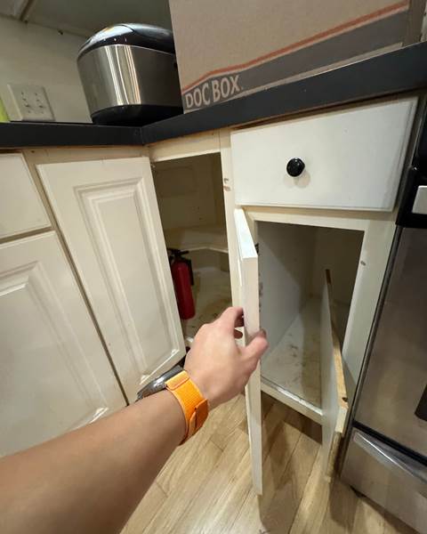 Before — $10K Kitchen Refresh with Two-Tone Shaker Cabinets