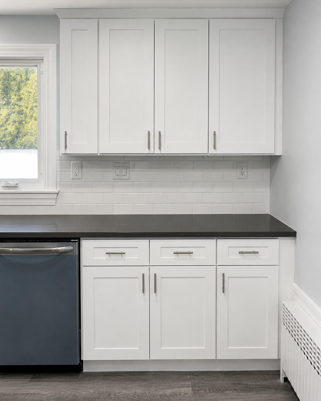 Finish — Kitchen Renovation with White Shaker Cabinets | Milford, MA