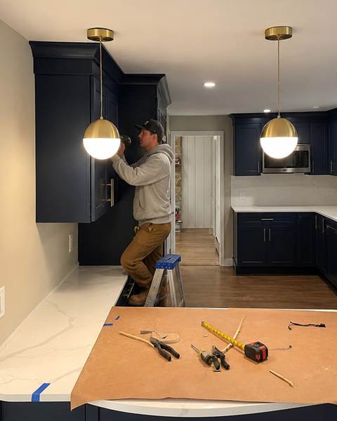 Build — Kitchen Renovation with Peninsula Seating | Westwood, MA