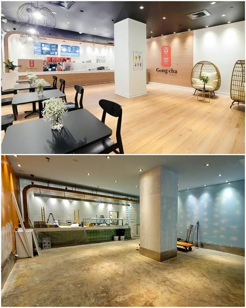 Finish — Gong cha Bubble Tea Shop Construction – Providence, Rhode Island