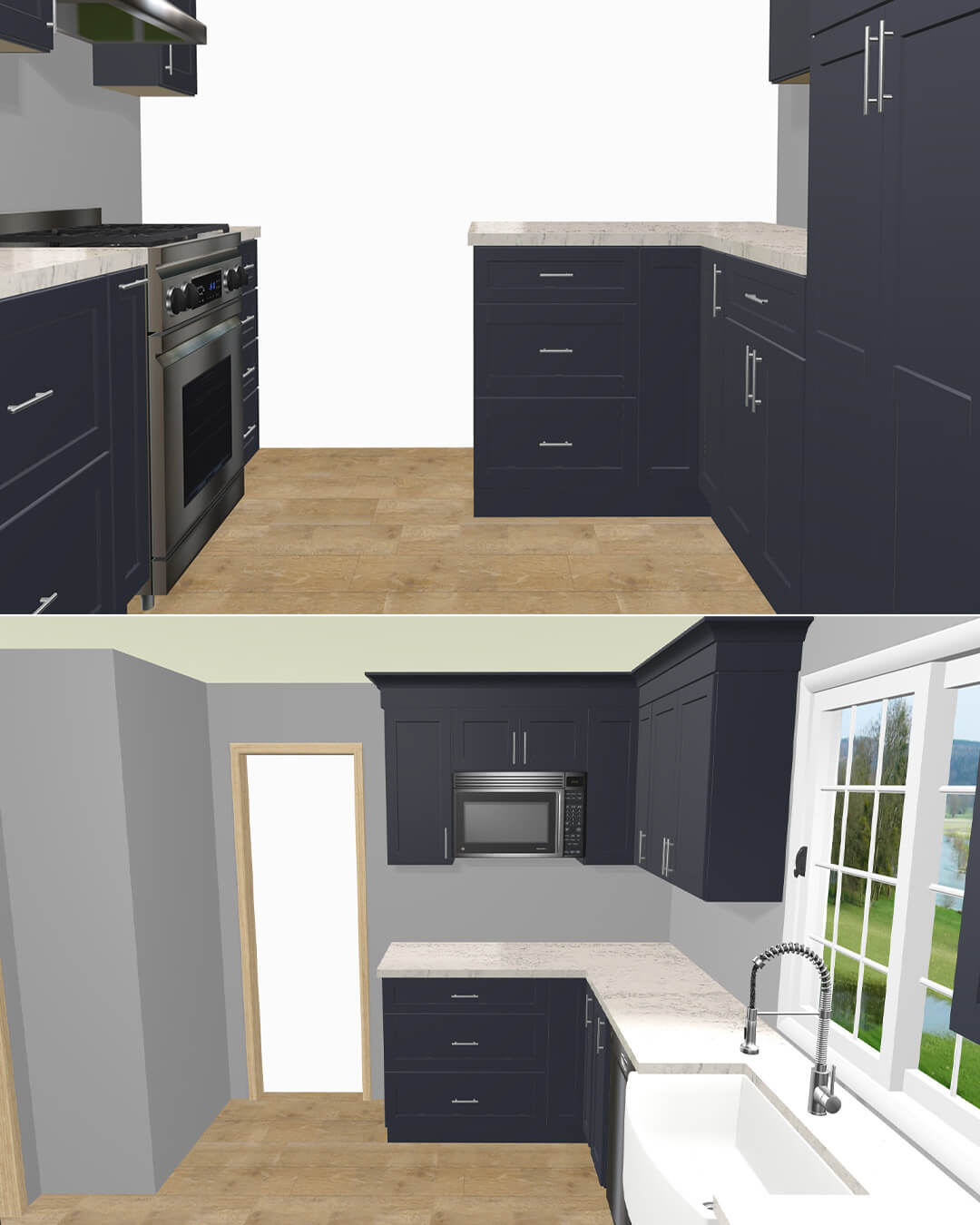 Design — Kitchen Renovation with Peninsula Seating | Westwood, MA