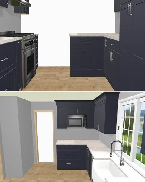 Design — Kitchen Renovation with Peninsula Seating | Westwood, MA