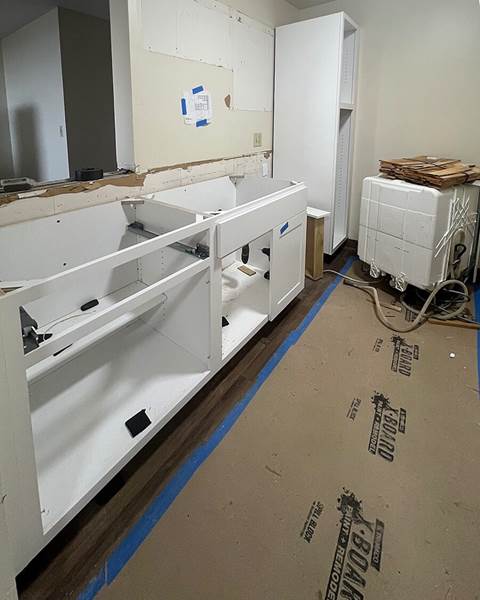 Build — Kitchen Renovation with Caledonia Granite Countertops | Lawrence, MA