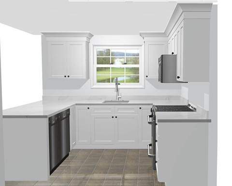 Design — $10K Kitchen Refresh with Calacatta Idillio Quartz | North Attleboro, MA